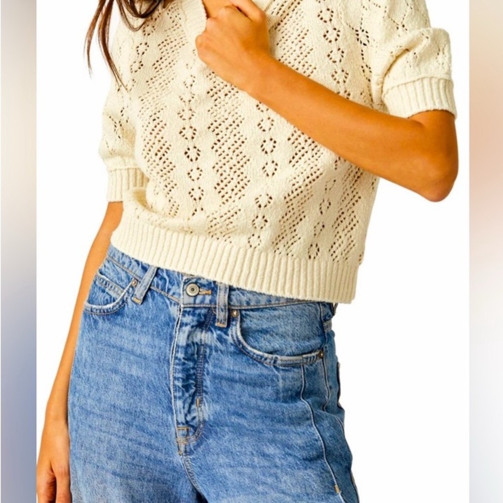 Free People Eloise cropped sweater